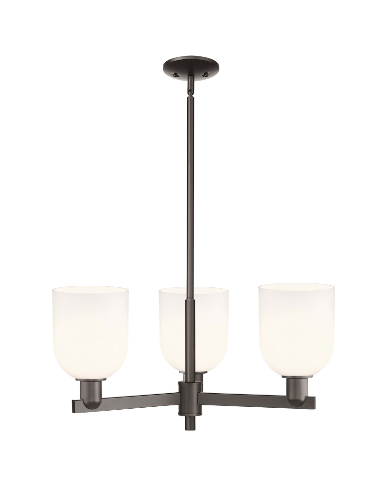 Bella - 3 Light - 27 inch - Oil Rubbed Bronze - Stem hung - Pendant