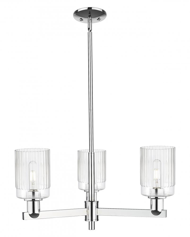 Hadley - 3 Light - 26 inch - Polished Chrome - Stem hung - Pendant