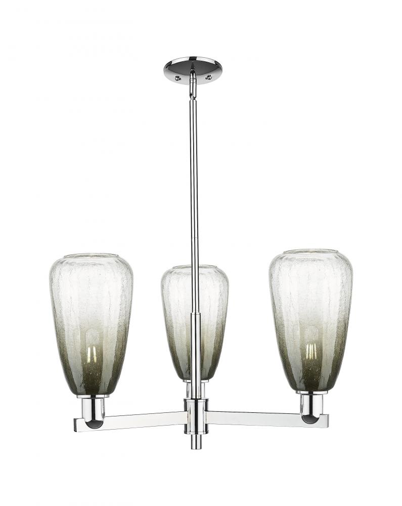 Brookhaven Almond - 3 Light - 18 inch - Polished Chrome - Pendant