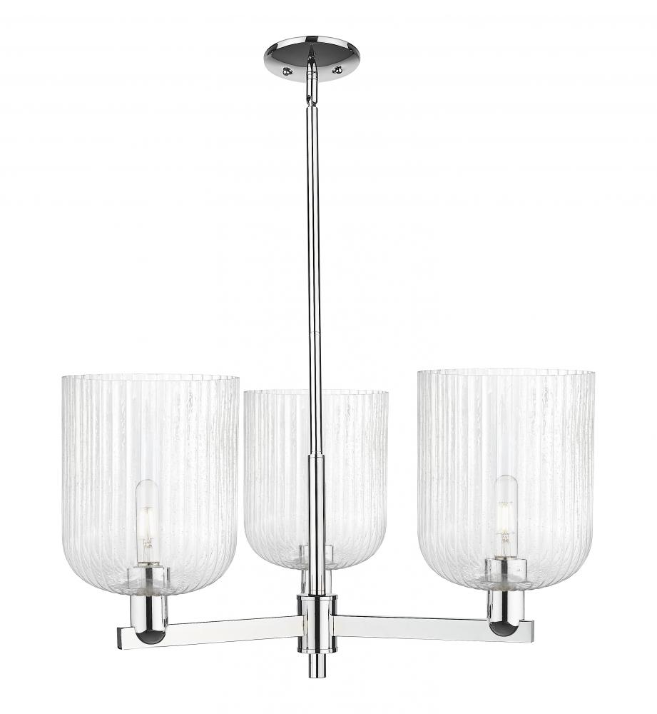 Bridal Veil - 3 Light - 30 inch - Polished Chrome - Pendant