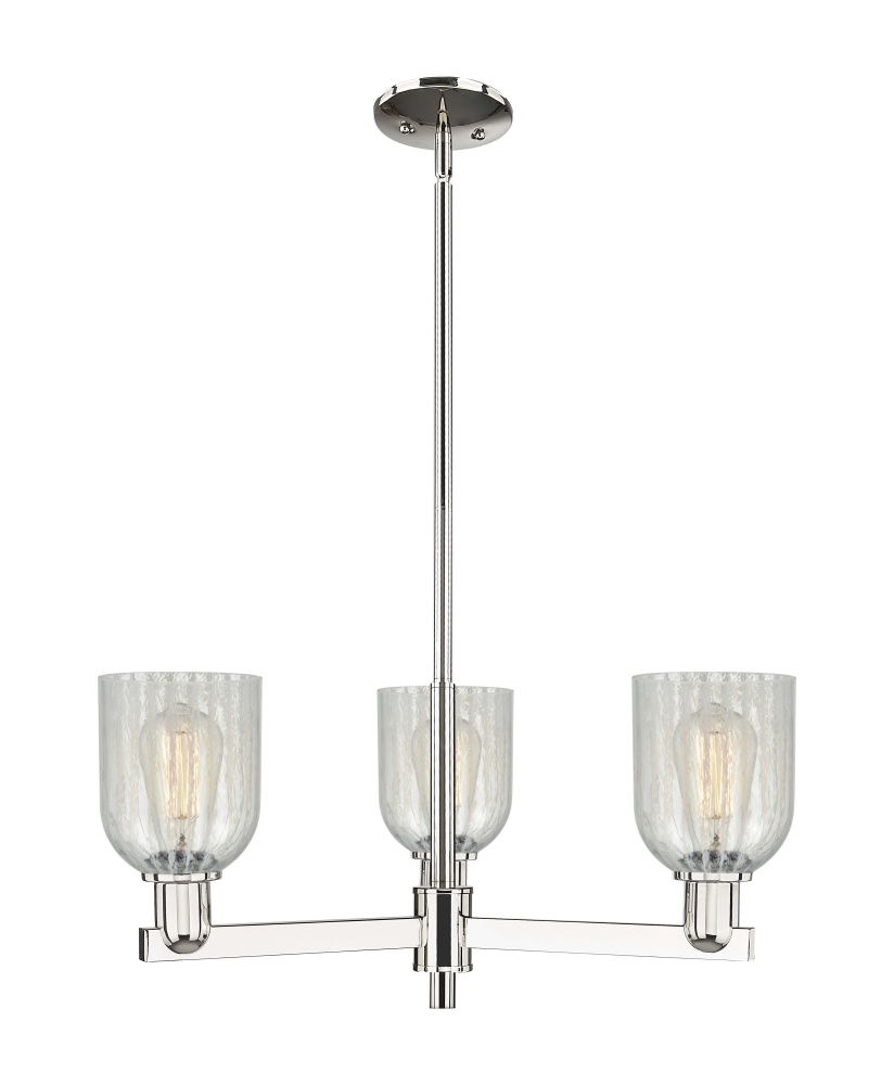 Caledonia - 3 Light - 27 inch - Polished Nickel - Stem hung - Pendant