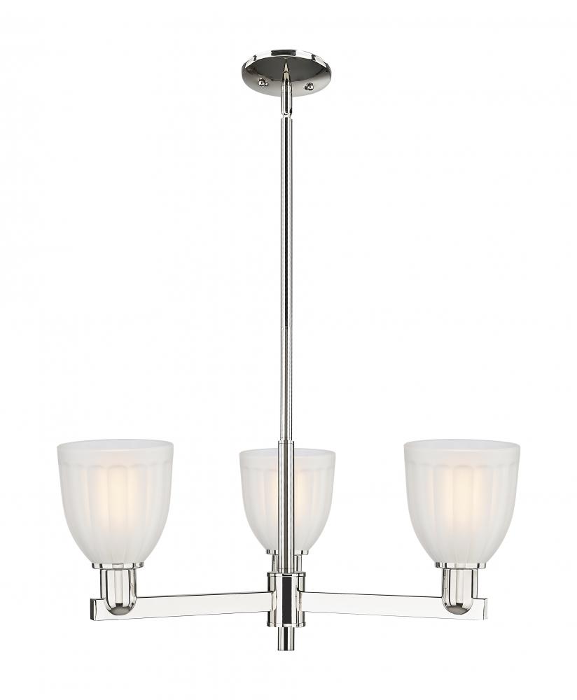 Brookfield - 3 Light - 28 inch - Polished Nickel - Stem hung - Pendant