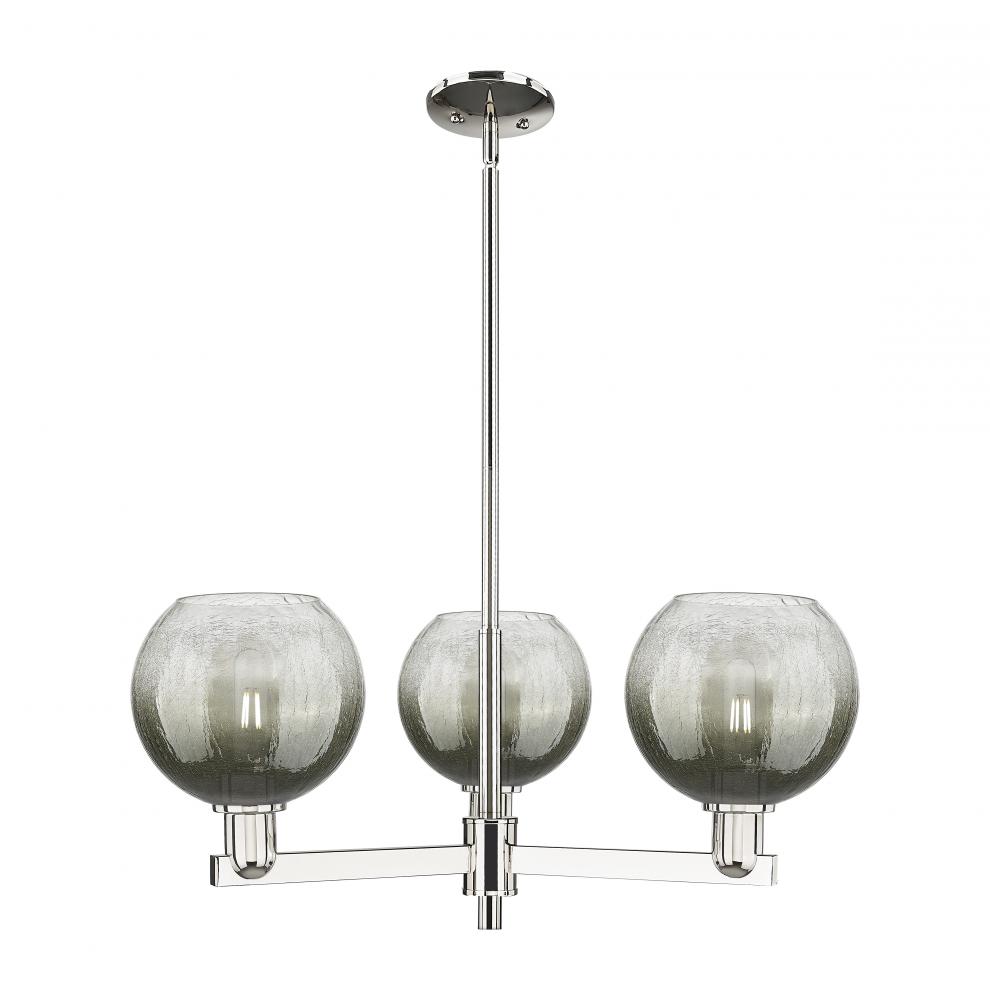 Brookhaven Globe - 3 Light - 18 inch - Polished Nickel - Pendant
