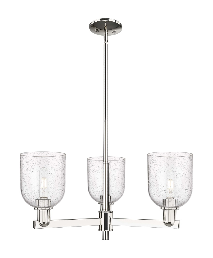 Bella - 3 Light - 27 inch - Polished Nickel - Stem hung - Pendant