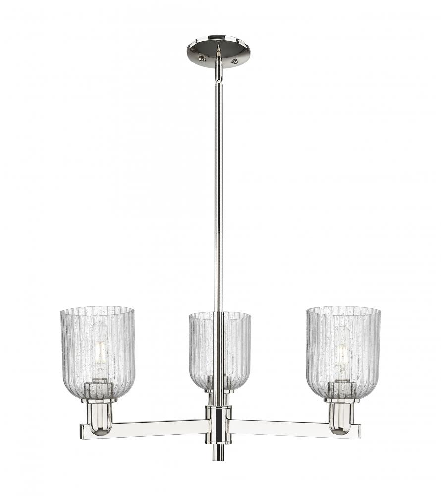 Bridal Veil - 3 Light - 18 inch - Polished Nickel - Pendant