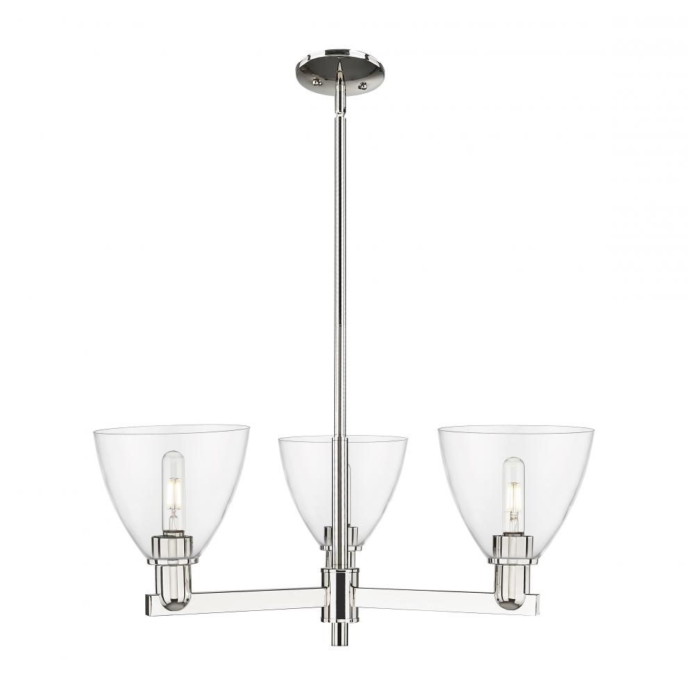 Bristol - 3 Light - 29 inch - Polished Nickel - Stem hung - Pendant