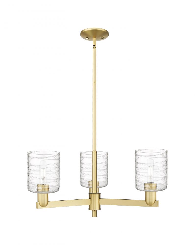 Cobbleskill - 3 Light - 27 inch - Satin Gold - Stem hung - Pendant
