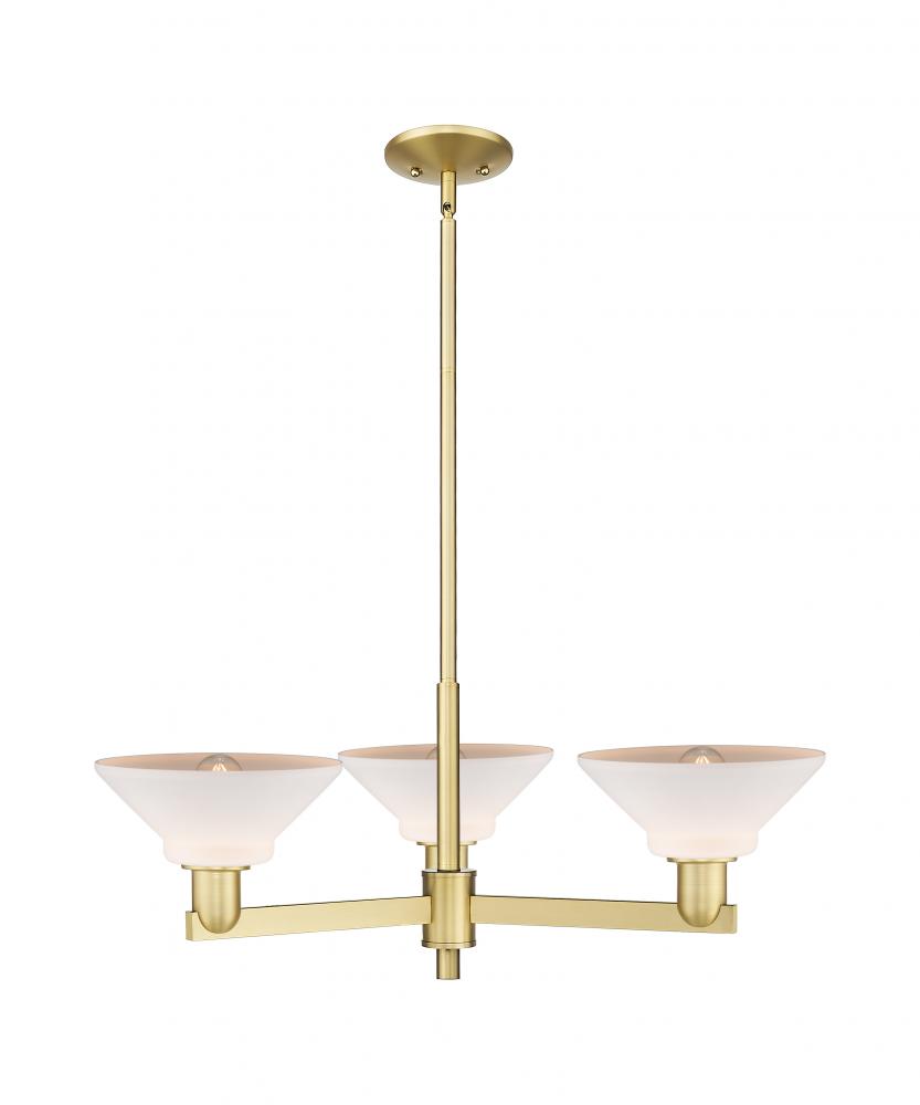 Orwell - 3 Light - 30 inch - Satin Gold - Stem hung - Pendant