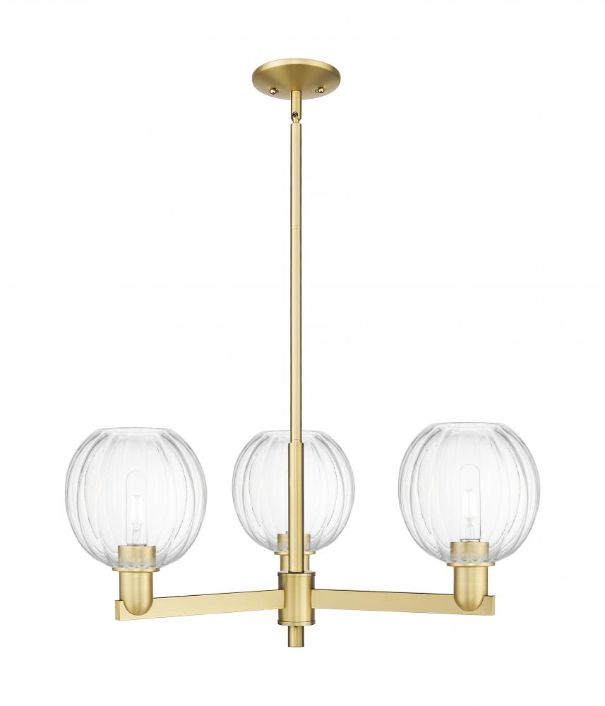 Preston Globe - 3 Light - 18 inch - Satin Gold - Pendant