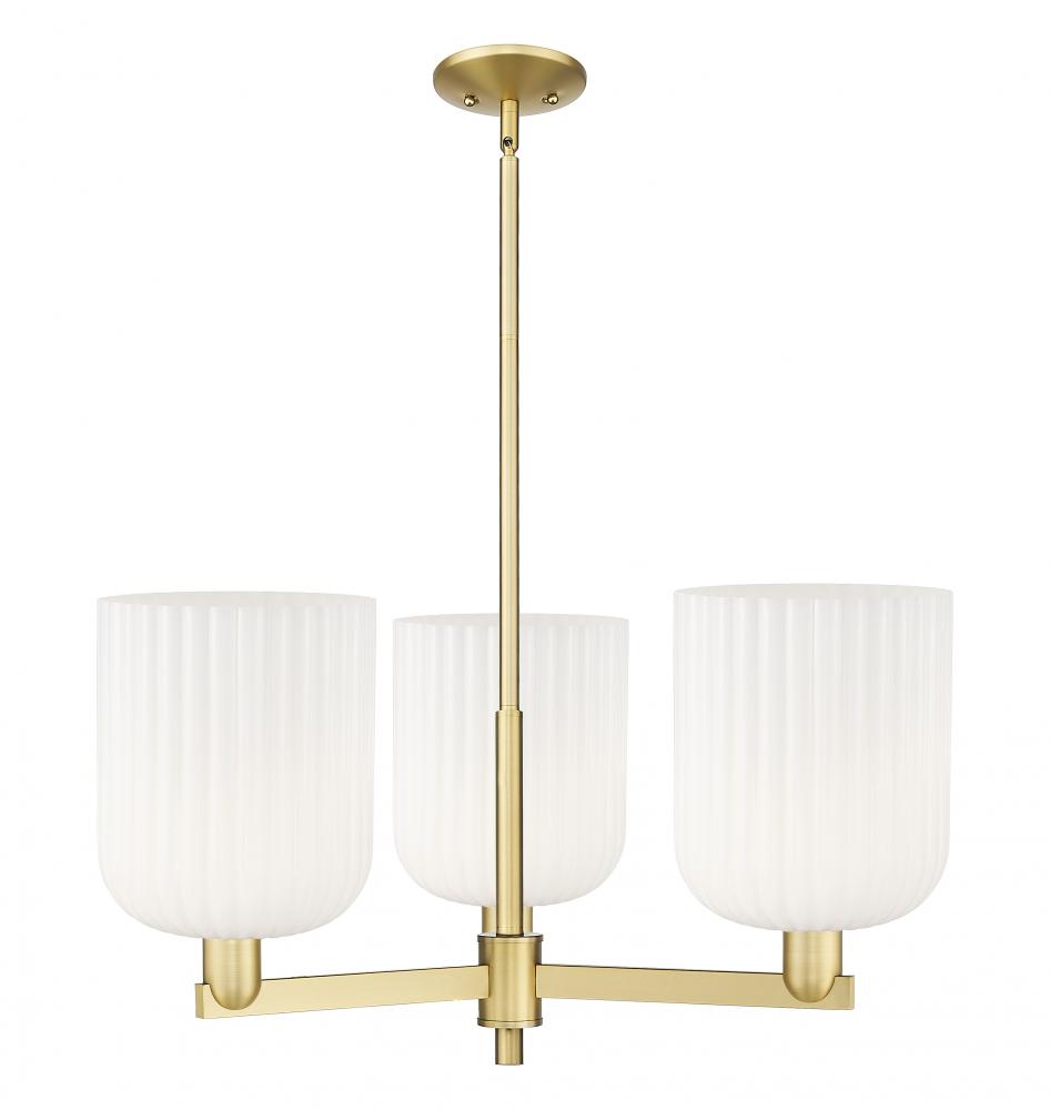 Bridal Veil - 3 Light - 30 inch - Satin Gold - Pendant