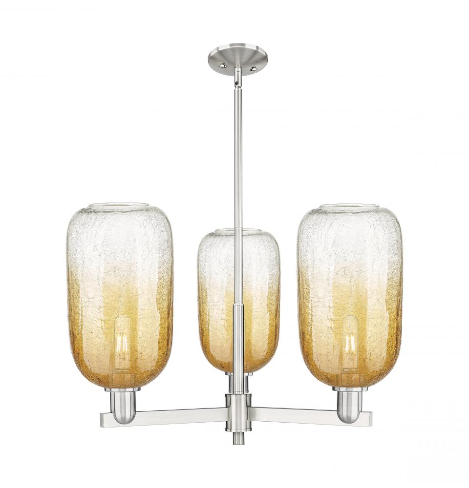 Brookhaven Cloche - 3 Light - 18 inch - Satin Nickel - Pendant