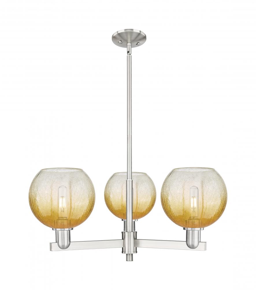 Brookhaven Globe - 3 Light - 18 inch - Satin Nickel - Pendant