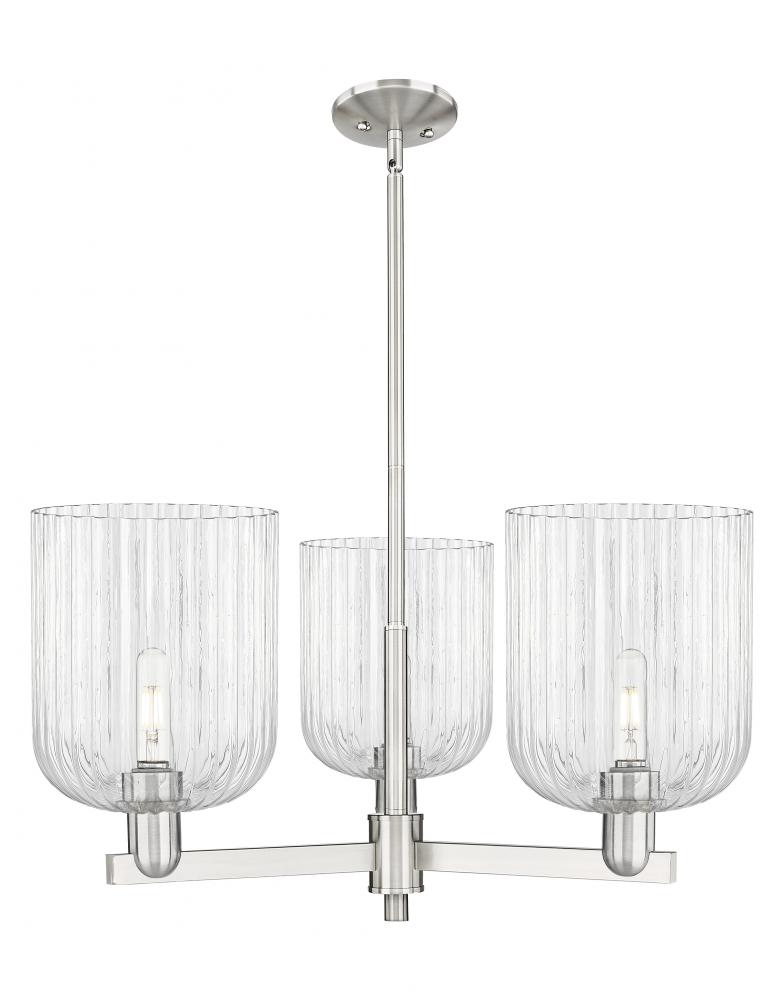 Bridal Veil - 3 Light - 30 inch - Satin Nickel - Pendant