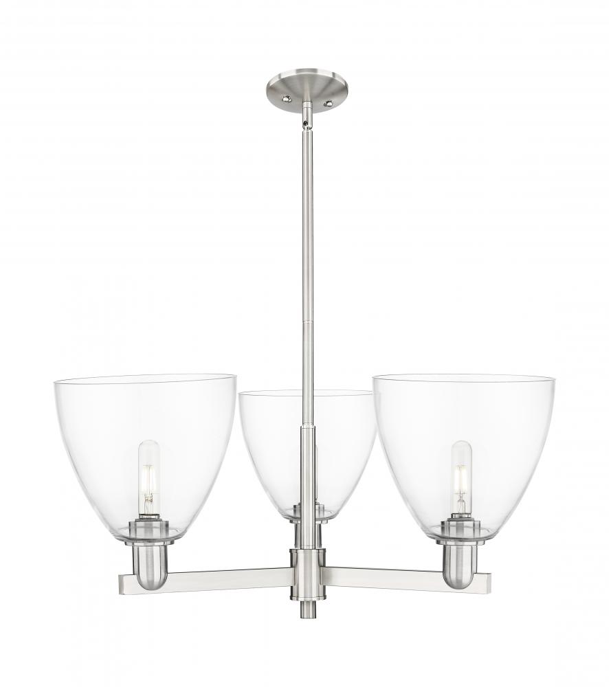 Bristol - 3 Light - 31 inch - Satin Nickel - Stem hung - Pendant