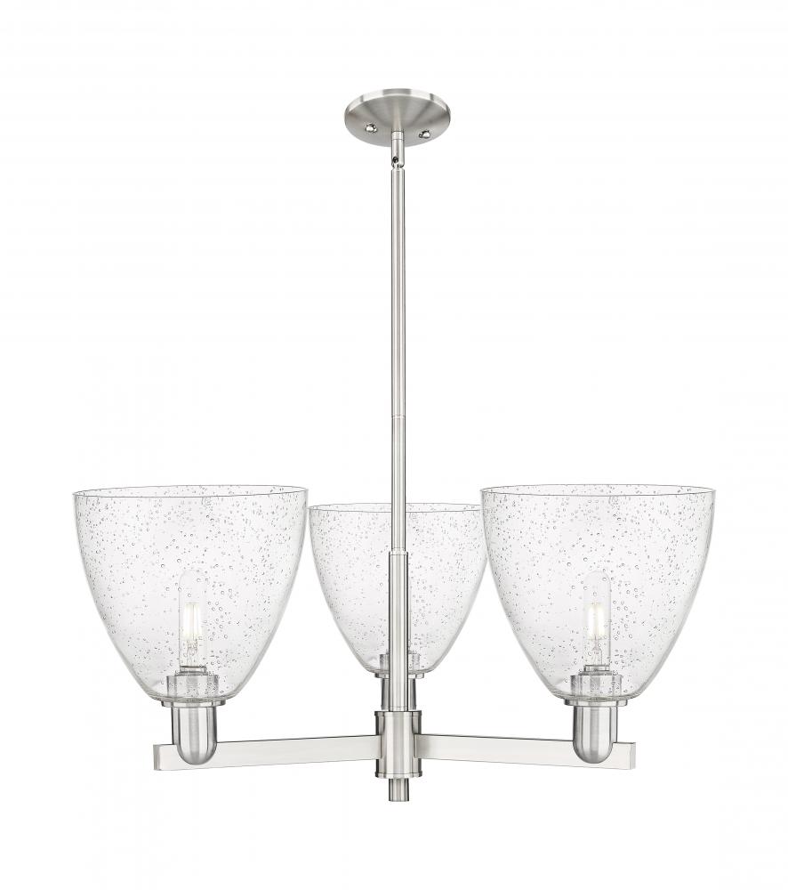 Bristol - 3 Light - 31 inch - Satin Nickel - Stem hung - Pendant