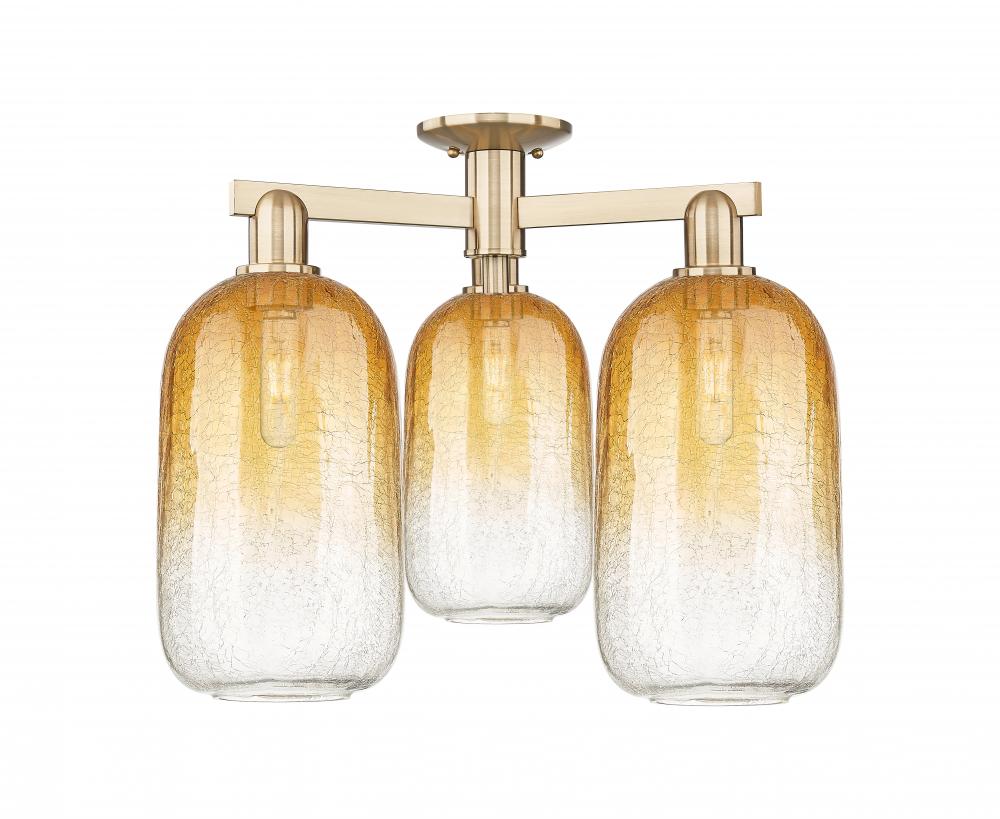 Brookhaven Cloche - 3 Light - 6 inch - Champagne Bronze - Semi-Flush Mount