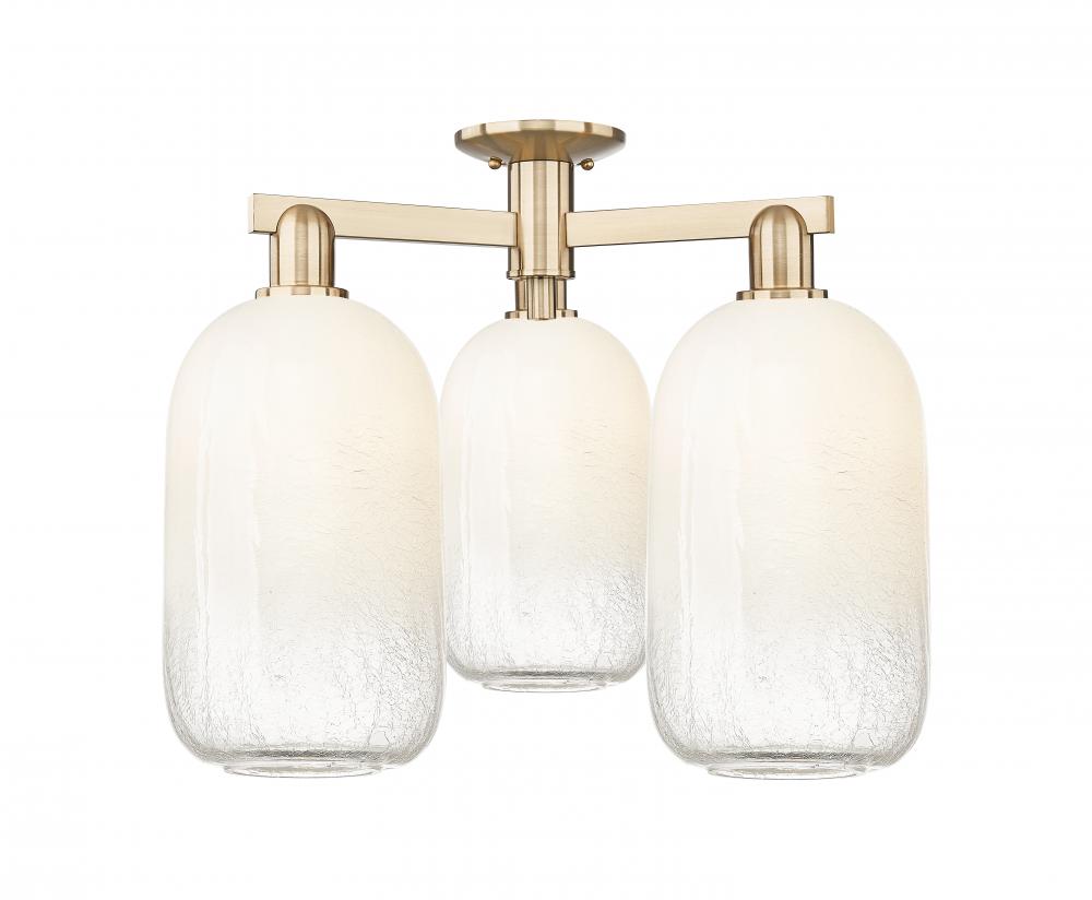 Brookhaven Cloche - 3 Light - 6 inch - Champagne Bronze - Semi-Flush Mount