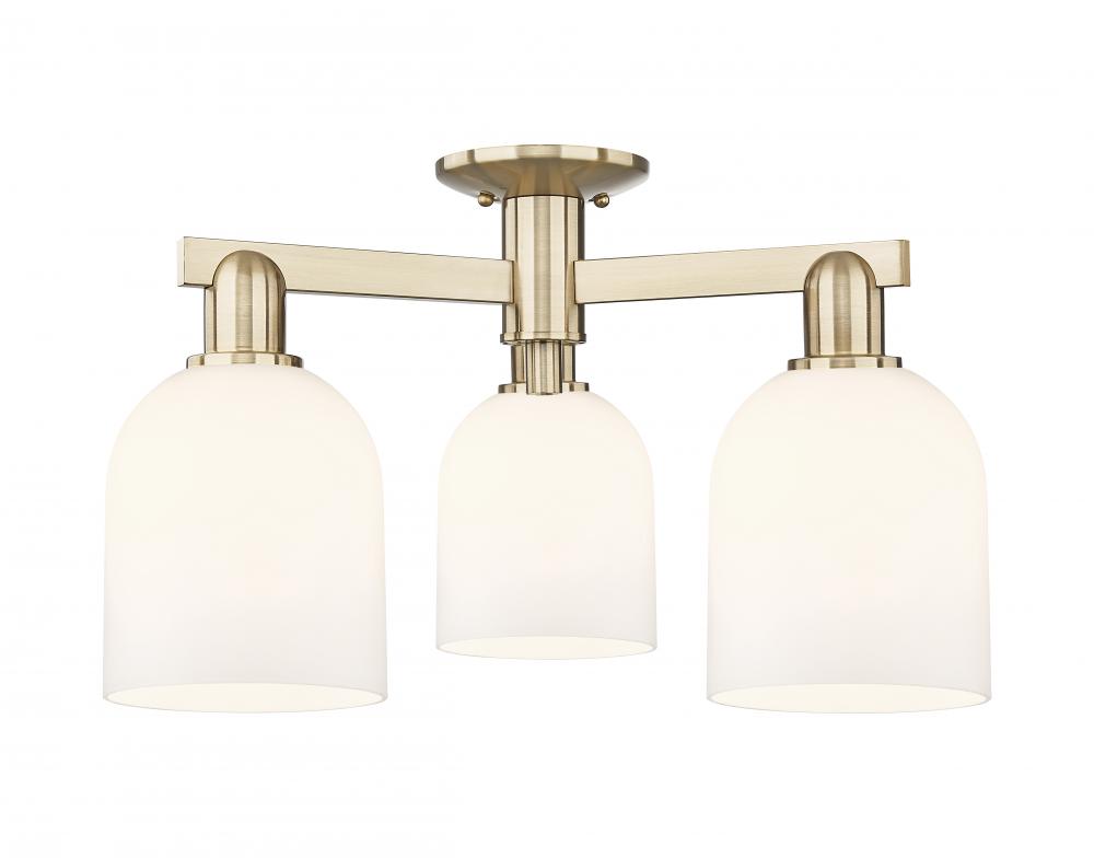 Bella - 3 Light - 23 inch - Champagne Bronze - Semi-Flush Mount