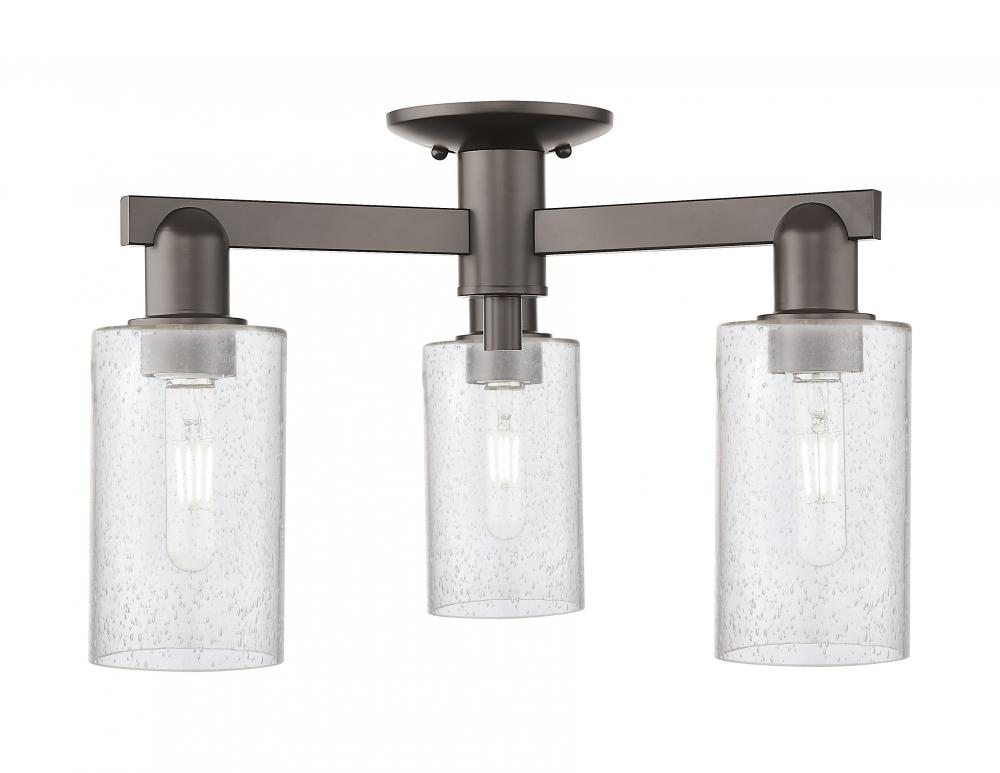 Clymer - 3 Light - 21 inch - Oil Rubbed Bronze - Semi-Flush Mount