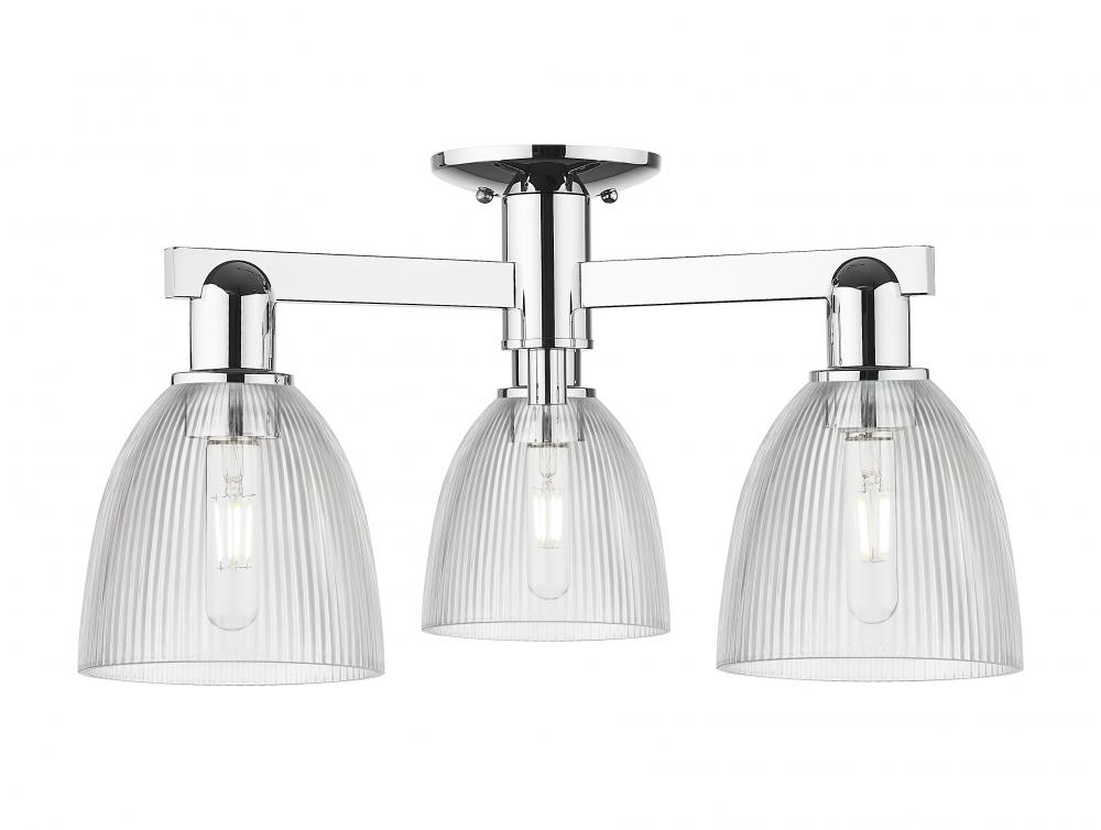 Castile - 3 Light - 24 inch - Polished Chrome - Semi-Flush Mount