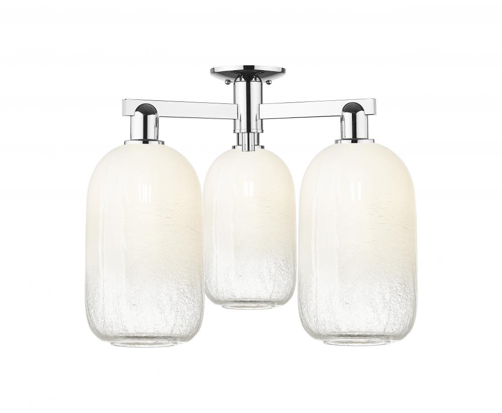 Brookhaven Cloche - 3 Light - 6 inch - Polished Chrome - Semi-Flush Mount