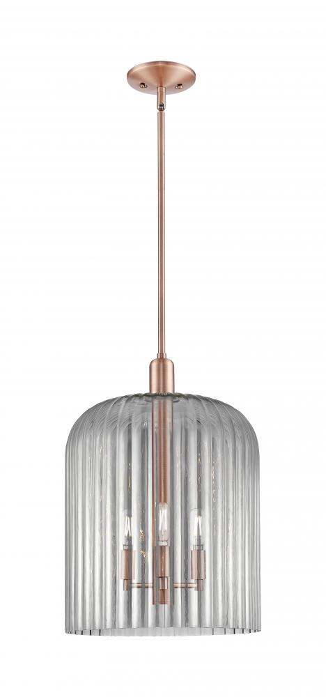 Bridal Veil - 1 Light - 12 inch - Antique Copper - Mini Pendant