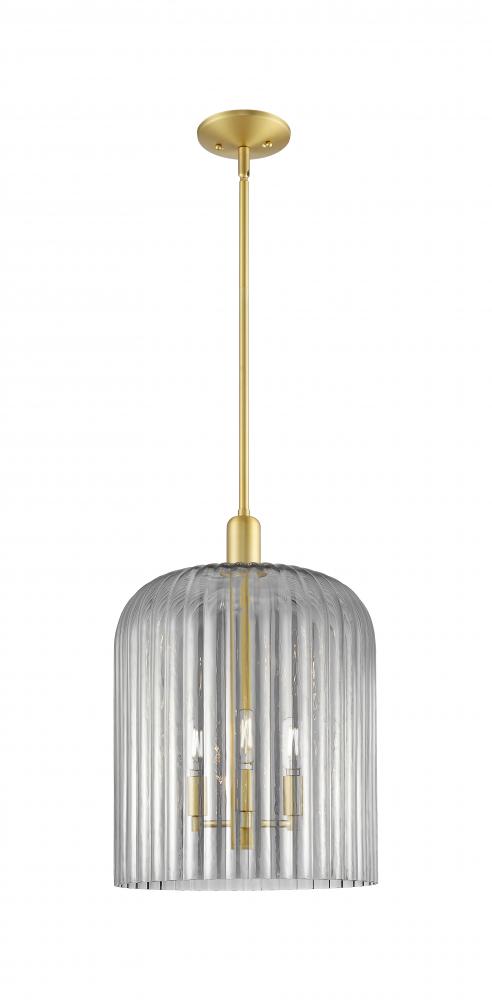 Bridal Veil - 1 Light - 12 inch - Satin Gold - Mini Pendant