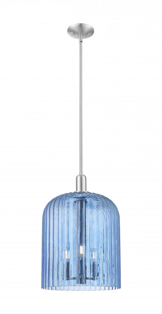 Bridal Veil - 1 Light - 12 inch - Brushed Satin Nickel - Mini Pendant