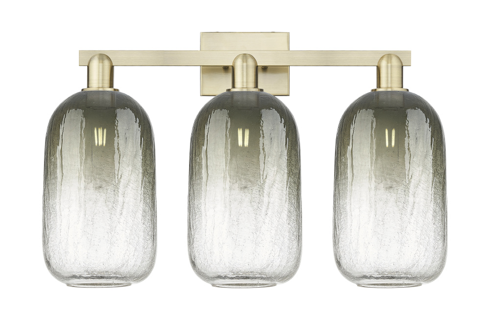 Brookhaven Cloche - 3 Light - 26 inch - Antique Brass - Bath Vanity Light