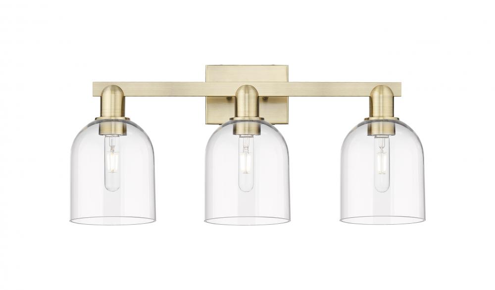 Bella - 3 Light - 25 inch - Antique Brass - Bath Vanity Light