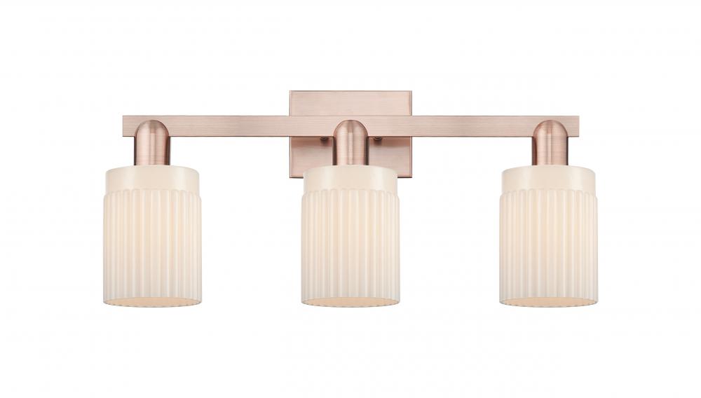 Hadley - 3 Light - 24 inch - Antique Copper - Bath Vanity Light