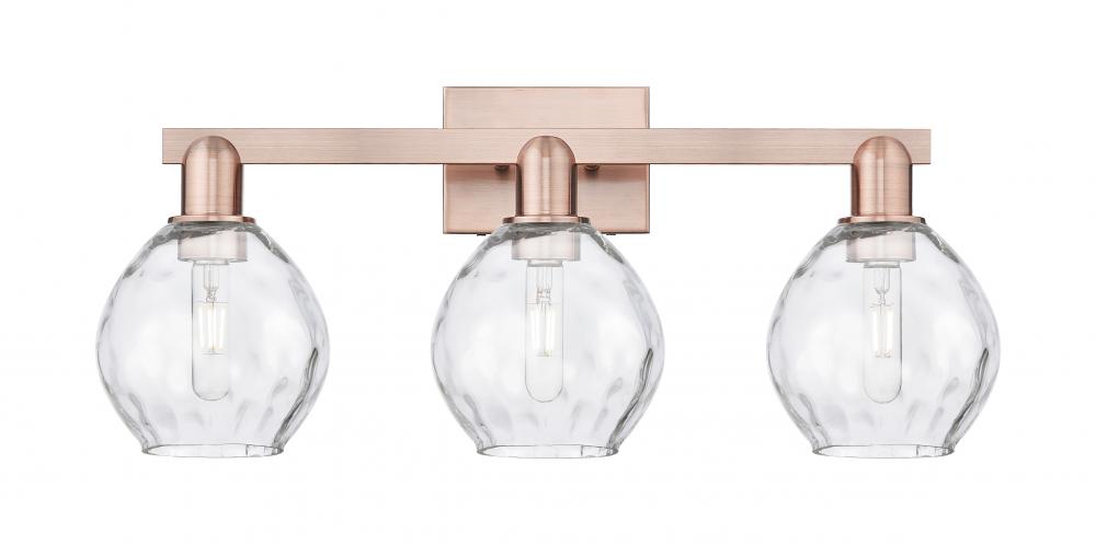 Waverly - 3 Light - 25 inch - Antique Copper - Bath Vanity Light