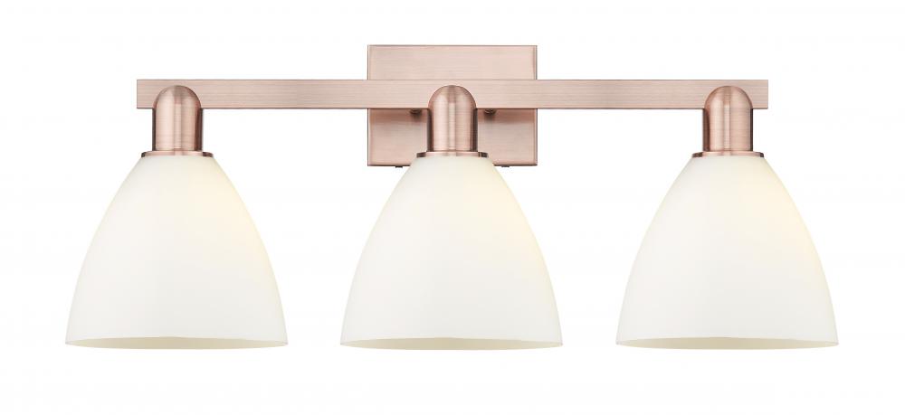 Bristol - 3 Light - 27 inch - Antique Copper - Bath Vanity Light