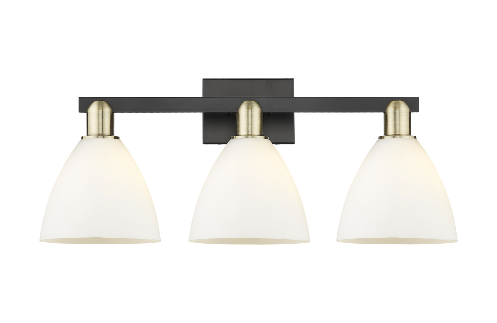 Bristol - 3 Light - 27 inch - Black Antique Brass - Bath Vanity Light