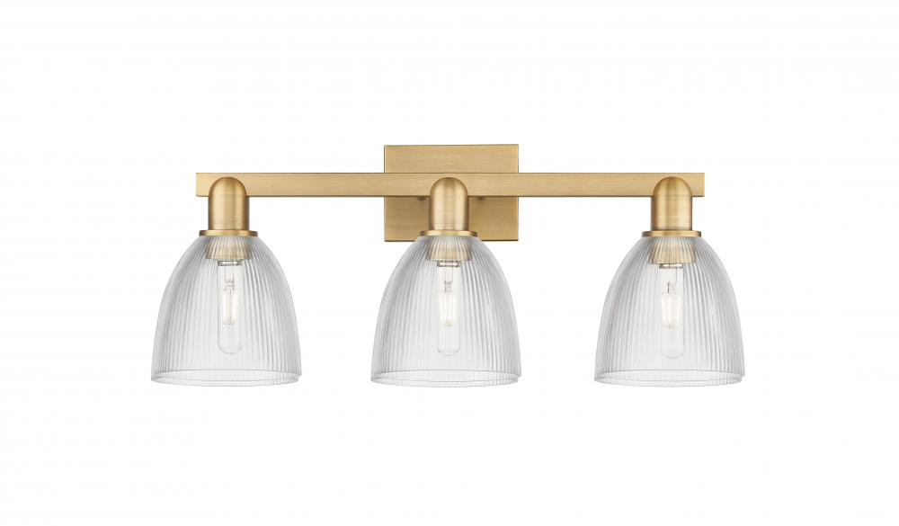 Castile - 3 Light - 25 inch - Brushed Brass - Bath Vanity Light