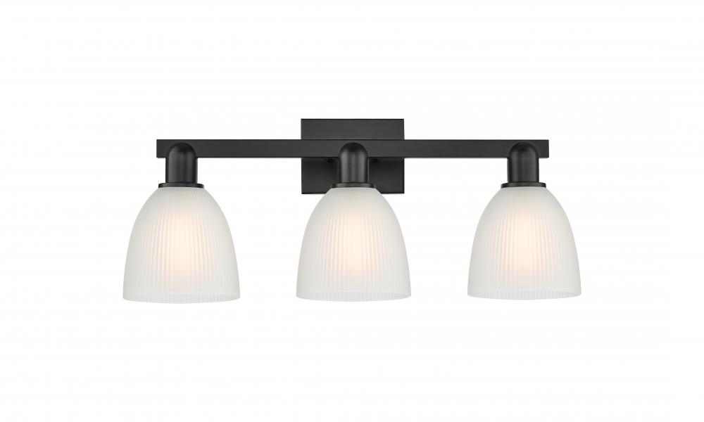 Castile - 3 Light - 25 inch - Matte Black - Bath Vanity Light