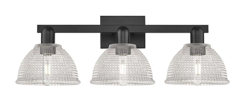 Arietta - 3 Light - 27 inch - Matte Black - Bath Vanity Light