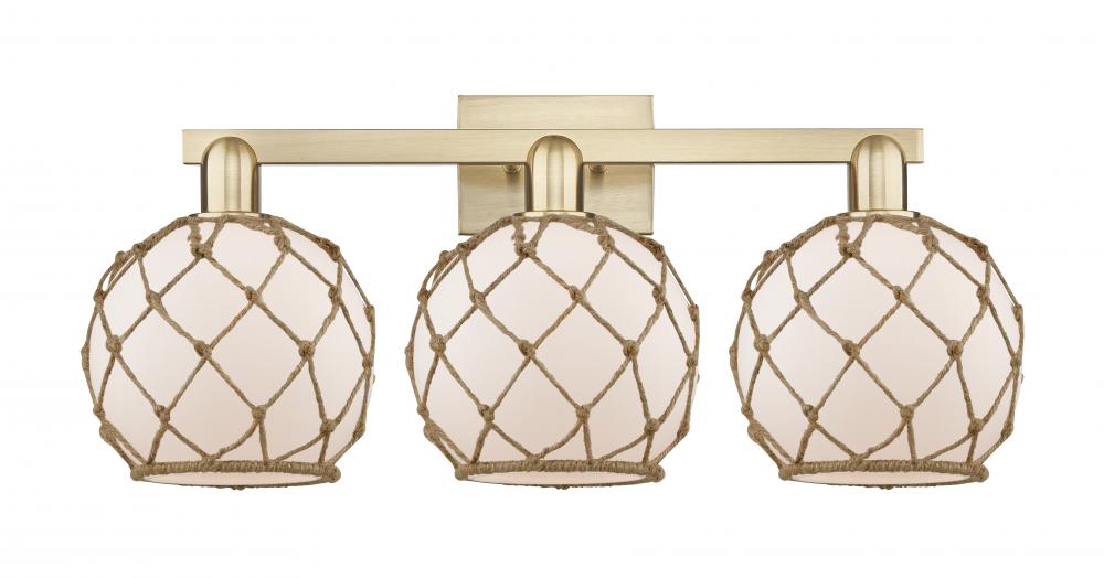 Farmhouse Rope - 3 Light - 27 inch - Champagne Bronze - Bath Vanity Light