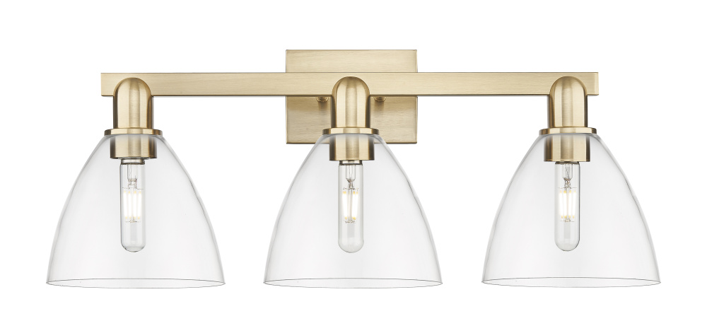 Bristol - 3 Light - 27 inch - Champagne Bronze - Bath Vanity Light