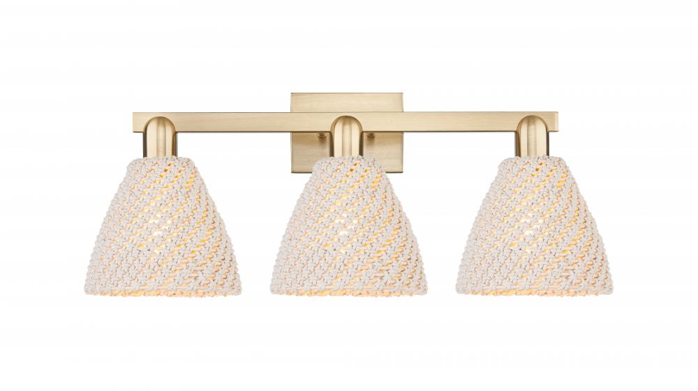 Bristol Natural - 3 Light - 26 inch - Champagne Bronze - Bath Vanity Light