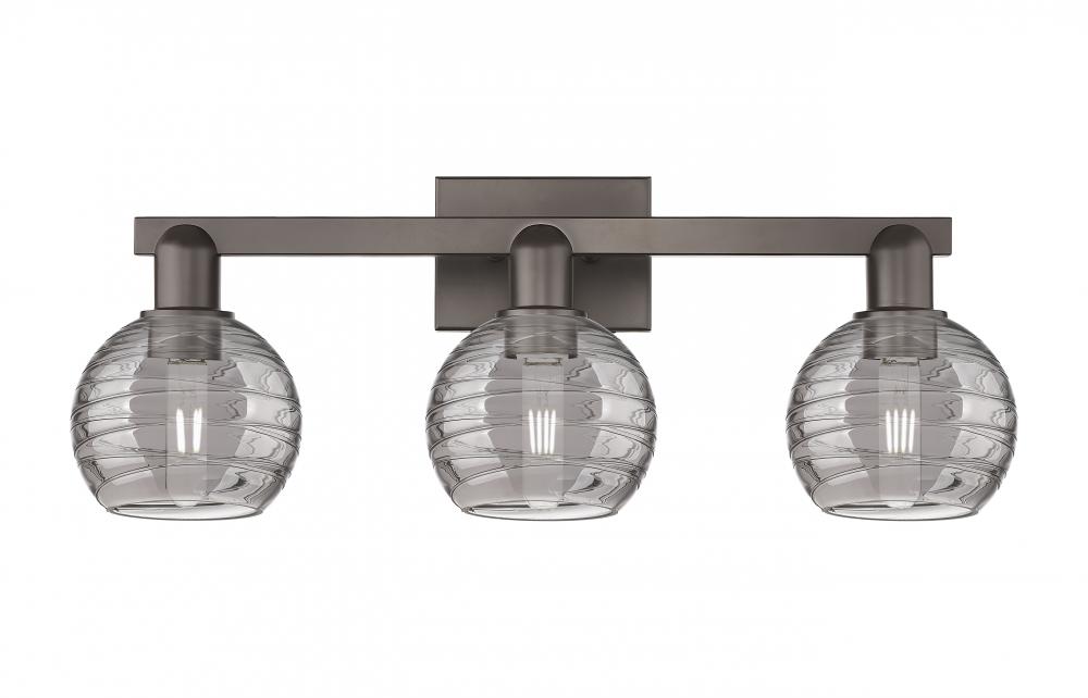 Athens Deco Swirl - 3 Light - 26 inch - Oil Rubbed Bronze - Bath Vanity Light
