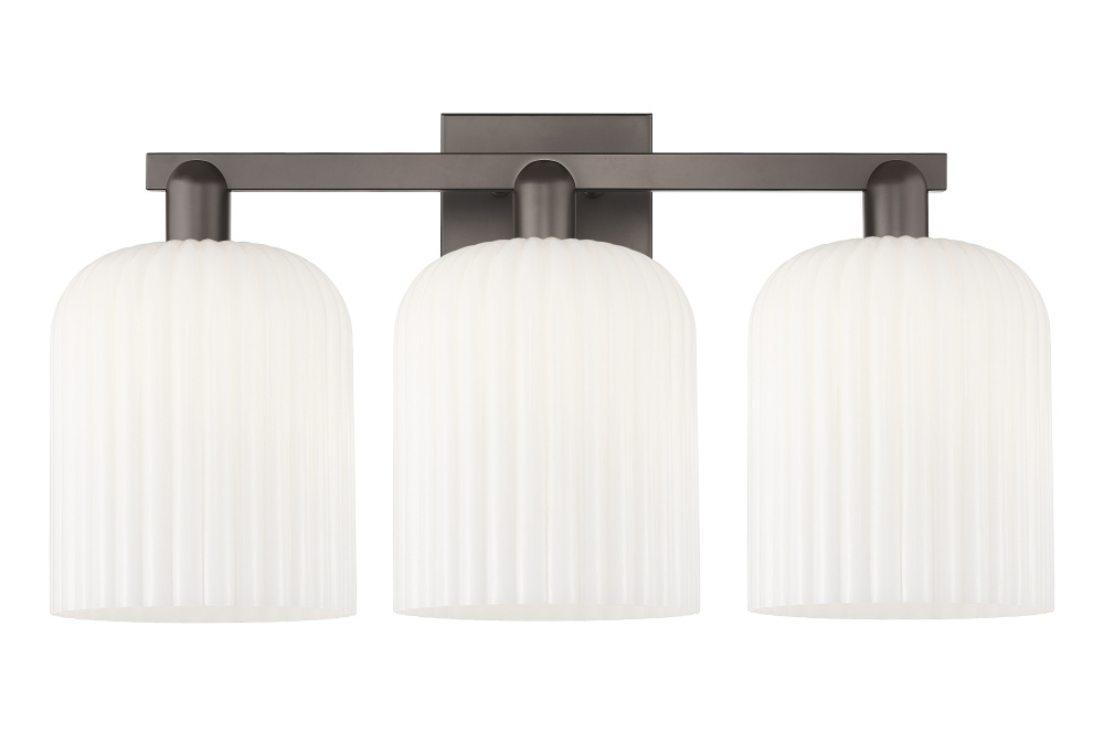 Bridal Veil - 3 Light - 27 inch - Oil Rubbed Bronze - Bath Vanity Light