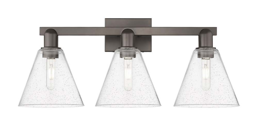 Berkshire - 3 Light - 26 inch - Oil Rubbed Bronze - Bath Vanity Light