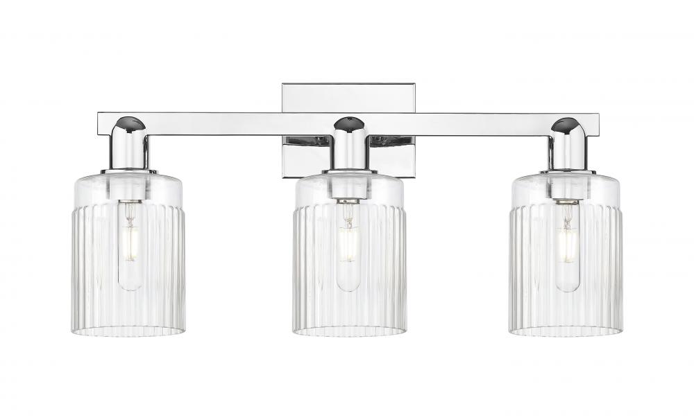 Hadley - 3 Light - 24 inch - Polished Chrome - Bath Vanity Light