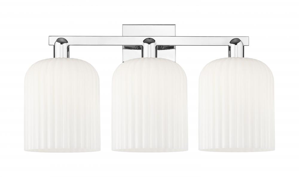 Bridal Veil - 3 Light - 27 inch - Polished Chrome - Bath Vanity Light