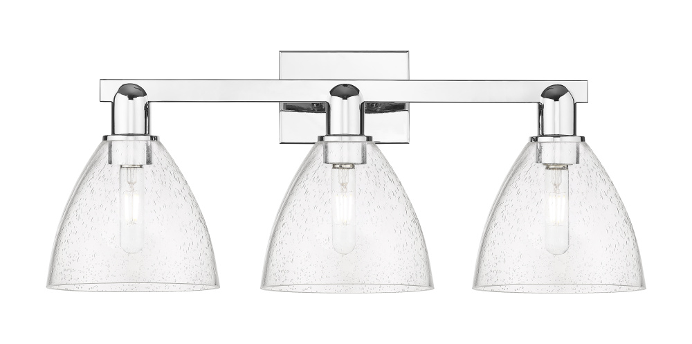 Bristol - 3 Light - 27 inch - Polished Chrome - Bath Vanity Light