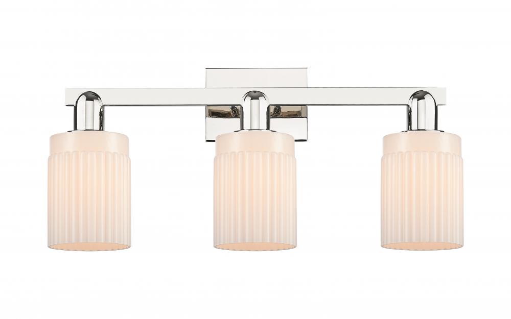 Hadley - 3 Light - 24 inch - Polished Nickel - Bath Vanity Light
