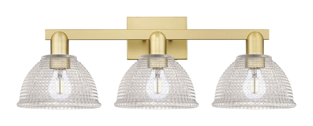 Arietta - 3 Light - 27 inch - Satin Gold - Bath Vanity Light