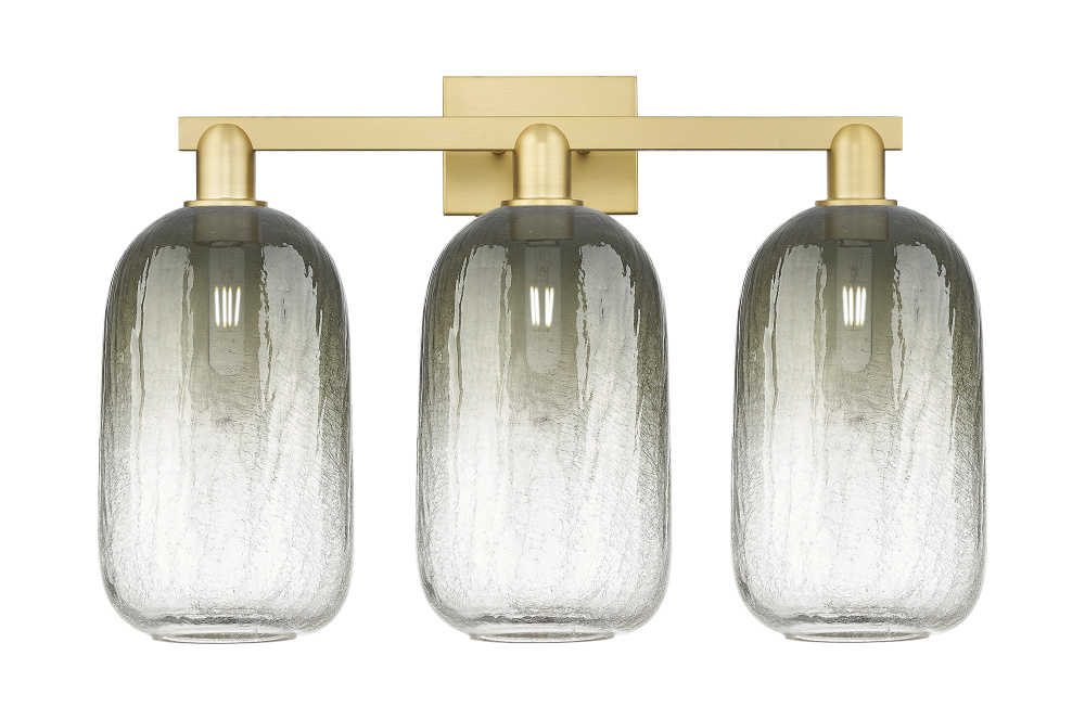 Brookhaven Cloche - 3 Light - 26 inch - Satin Gold - Bath Vanity Light