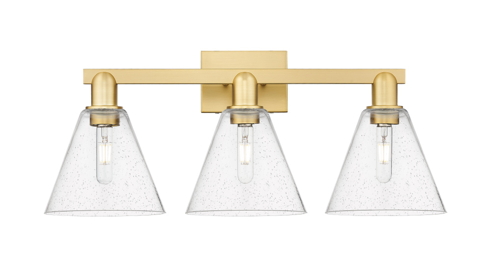 Berkshire - 3 Light - 26 inch - Satin Gold - Bath Vanity Light